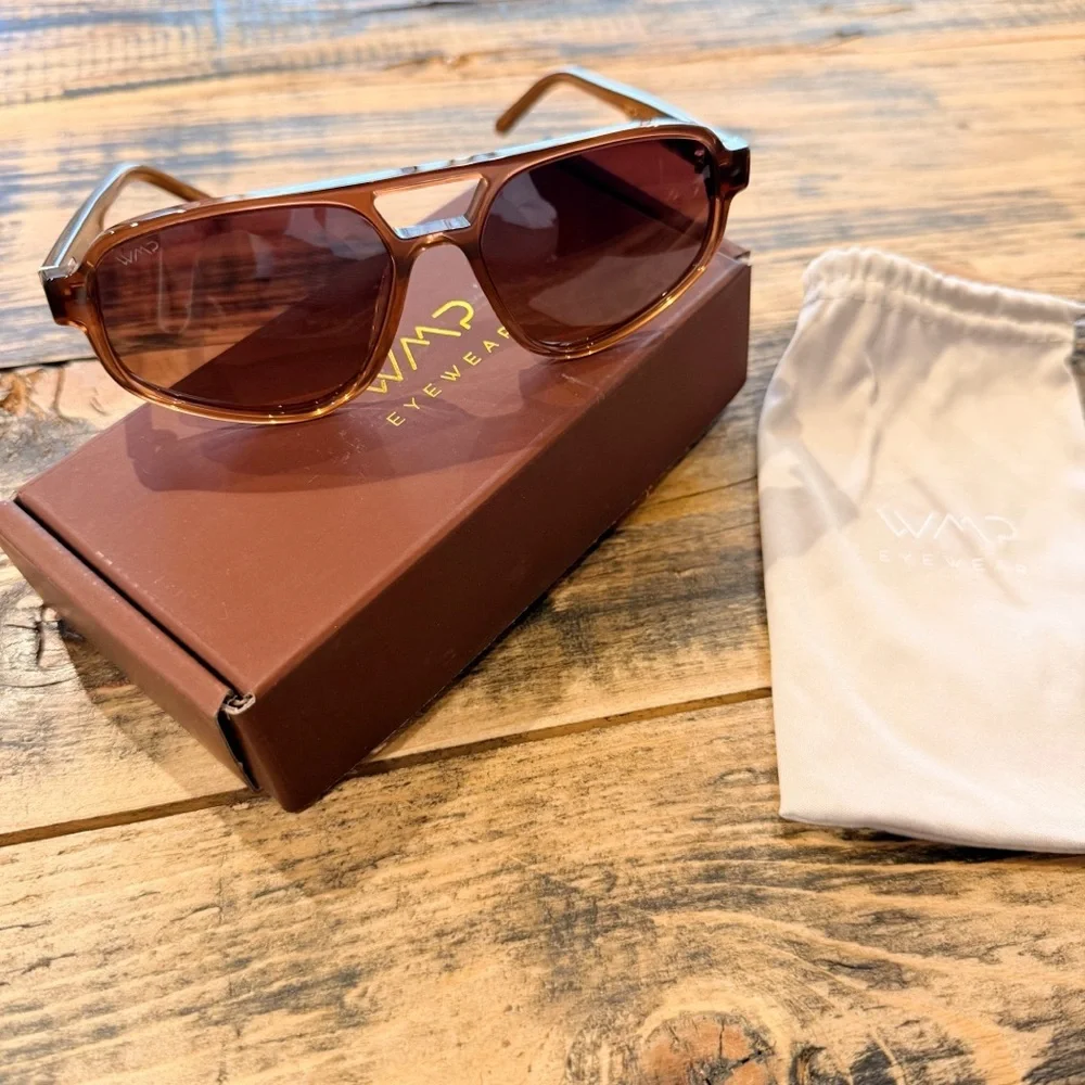 WMP Eyewear Brooklyn Oversized Aviator Sunglasses